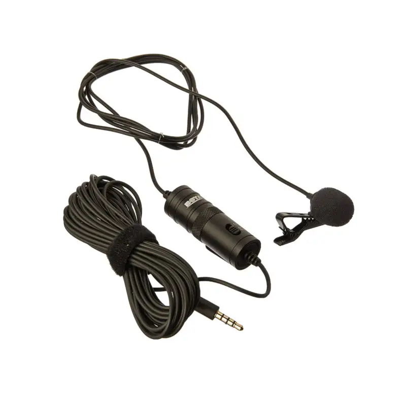 BOYA M1S Universal Lavalier Microphone Mini Portable Clip-on Lapel Microphone