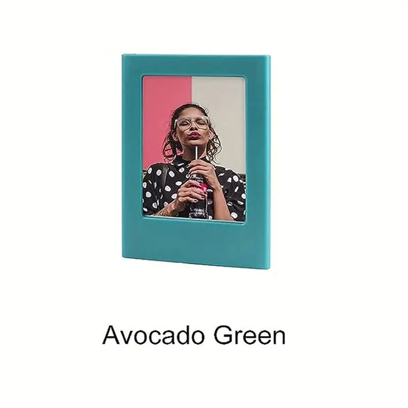Avocado Green Magnetic Photo Frame with a sleek design for displaying cherished memories