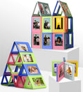 Colorful Magnetic Photo Frame Set for Displaying Pictures in Creative Arrangements