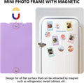 VMIDirect Magnetic Photo Frame in purple, ideal for displaying photos on magnetic surfaces like refrigerators
