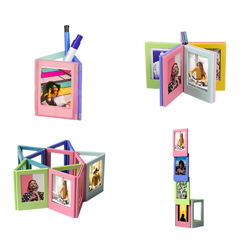 VMIDirect Magnetic Photo Frame in colorful designs, perfect for displaying pictures creatively