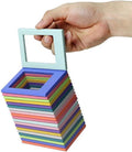 Colorful Magnetic Photo Frame set with stacking design and easy grip handle for displaying pictures
