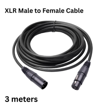 VMIDirect XLR Male to Female Cable 3 meters for Microphone Audio Extension Cord