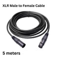 5 meter XLR Male to Female Cable designed for Microphone Audio Extension Cord use