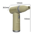VMIDirect mini turbo fan in beige with ergonomic design and compact dimensions for easy portability