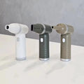 VMIDirect mini turbo fan in white, green, and brown colors for portable cooling