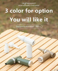 VMIDirect mini turbo fan in three colors for convenient handheld cooling on the go