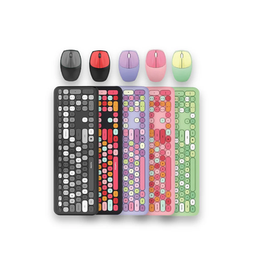 Mofii 666 keyboard and mouse for PC set with multiple colorful keyboards and matching mice