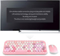 Mofii Honey PLUS gaming keyboard set in pink with wireless mouse and 2.4G wireless technology