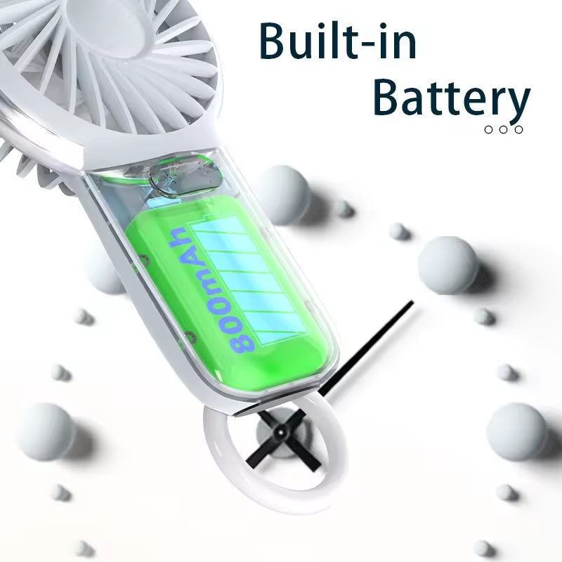 VMIDirect Handheld Portable Fan with 800mAh Built-in Battery for On-the-Go Cooling