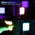 Multifunctional Magnetic RGB Video Light with magnet attachment for easy positioning on metal surfaces