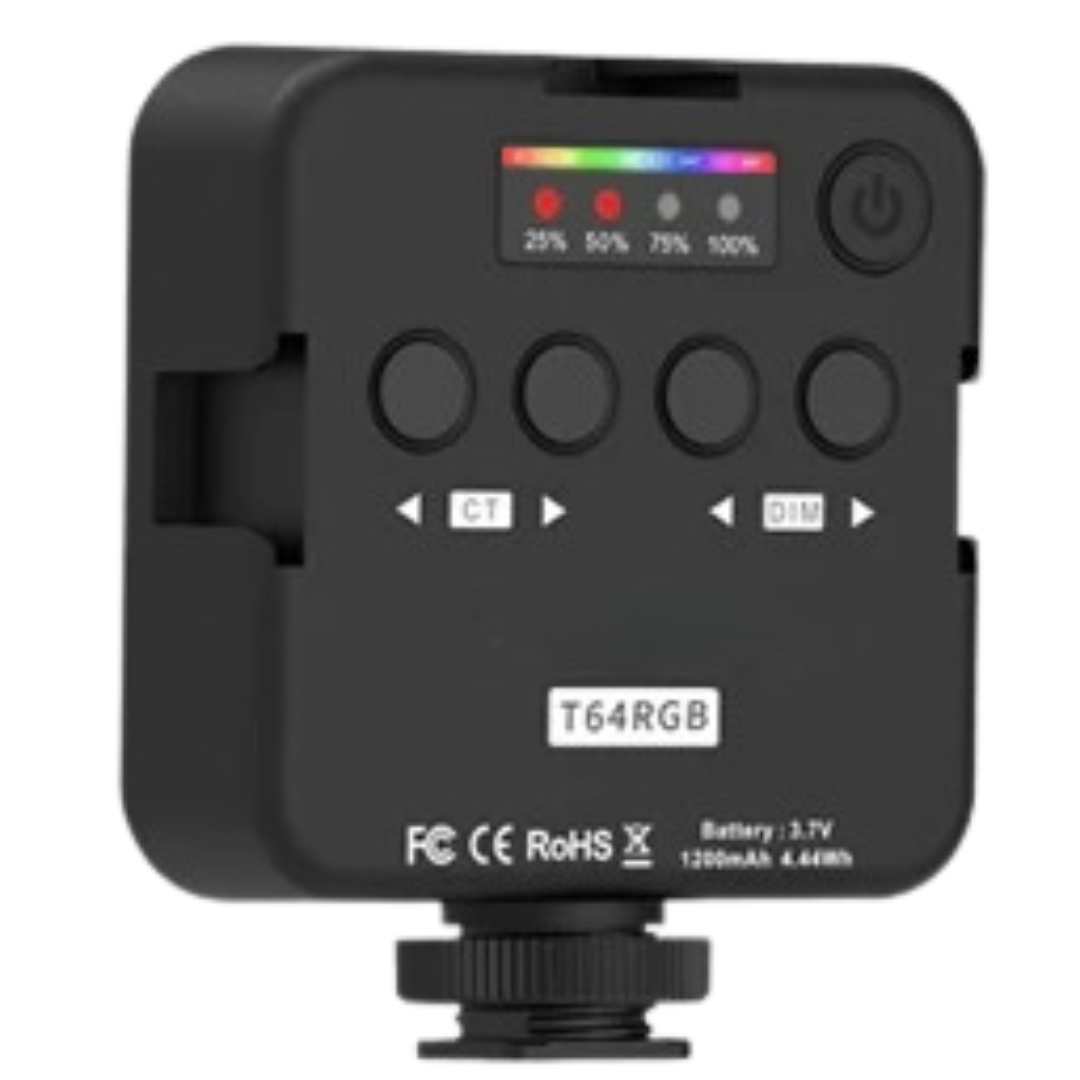 Multifunctional Magnetic RGB Video Light with dimmable brightness control and battery indicator for versatile lighting