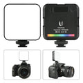 VMIDirect Multifunctional Magnetic RGB Video Light with 2000mAh battery and adjustable mount for cameras