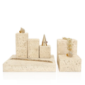 Natural Stone Props display varying heights for showcasing jewelry and accessories elegantly