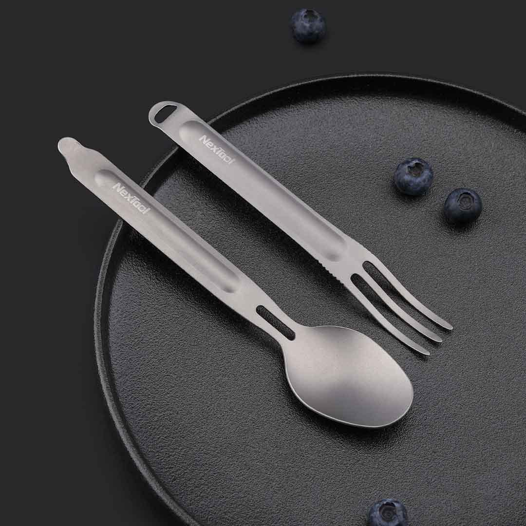 VMIDirect Cutlery Set Fork and Spoon in Sleek Stainless Steel for Outdoor Dining