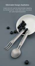 VMIDirect Cutlery Set Fork and Spoon with Matte Surface and Minimalist Design for Elegant Dining