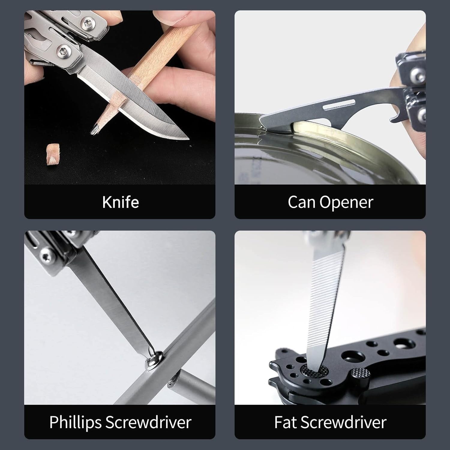 VMIDirect Mini Pocket Knife And Pliers with multiple tools including knife, can opener and screwdrivers