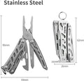 VMIDirect Mini Pocket Knife And Pliers in stainless steel design with multiple tools for versatile use