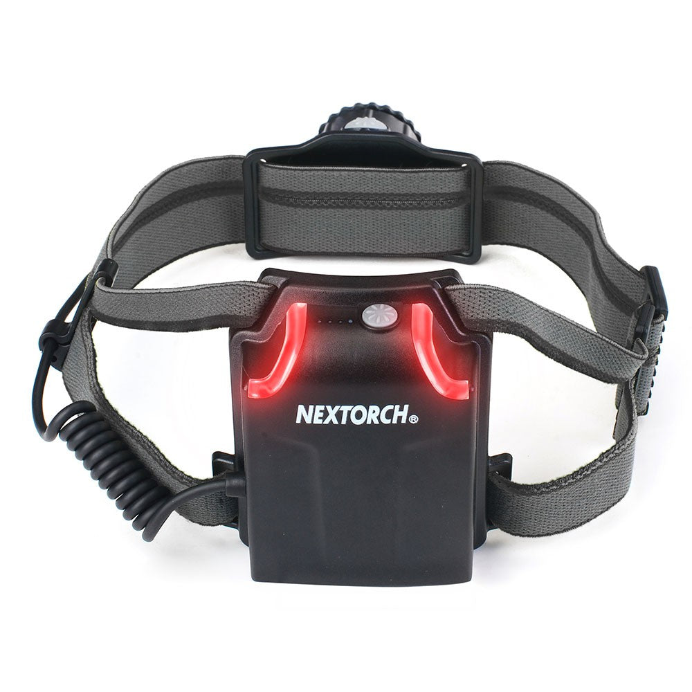 VMIDirect Focus-Adjustable Rechargeable LED Head Lamp with Adjustable Straps and Red Safety Light