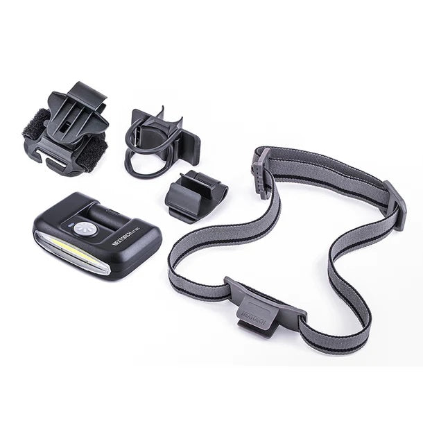 VMIDirect Multifunction Rechargeable LED Headlamp with adjustable straps and accessories for outdoor use