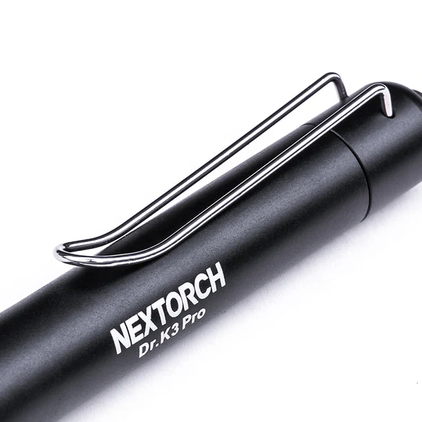 Rechargeable Professional Medical Penlight by VMIDirect with sleek design and clip for easy carrying