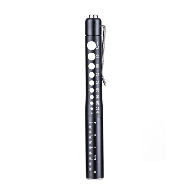 VMIDirect Rechargeable Professional Medical Penlight with measurement markings for precise use