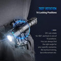 VMIDirect Tactical Flashlight Holster with 360-degree rotation and 16 locking positions for versatile use