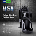 VMIDirect Tactical Flashlight Holster with innovative locking design and 360-degree rotation