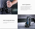 VMIDirect Tactical Flashlight Holster with adjustable clamp for secure and easy access