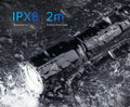 VMIDirect Tactical LED Flashlight Rechargeable, waterproof with IPX8 rating and impact resistance