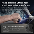 VMIDirect Tactical LED Flashlight Rechargeable with Nano-Ceramic Strike Bezel for Defense and Rescue