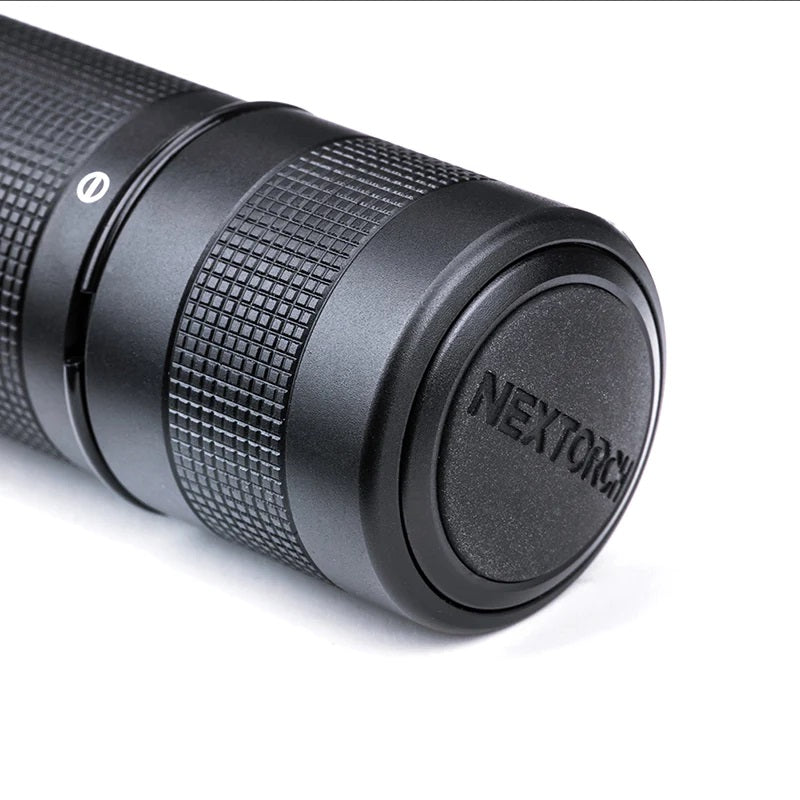 VMIDirect Tactical Waterproof Rechargeable Flashlight with durable grip and textured body for optimal handling