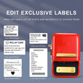 White Thermal Label Stickers with various label designs for personalized organization and labeling