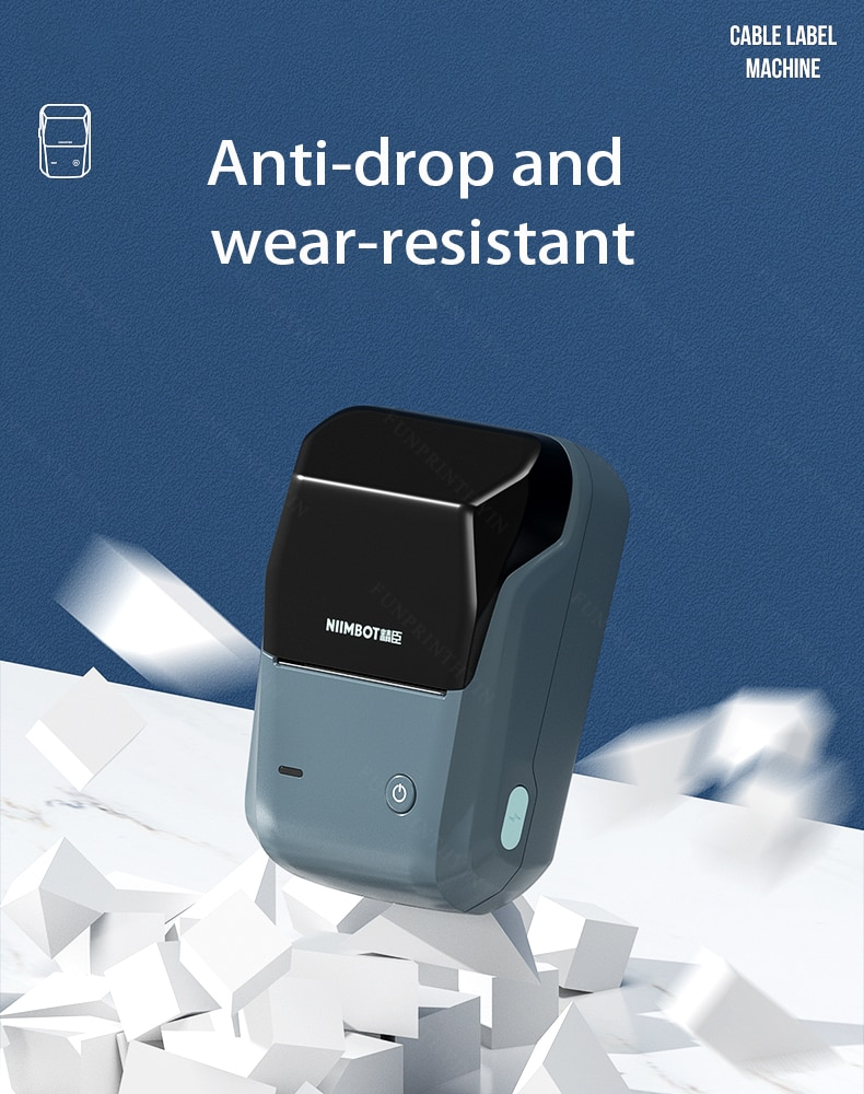 VMIDirect Portable Bluetooth Thermal Label Printer with anti-drop and wear-resistant design