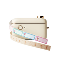 VMIDirect Portable Bluetooth Thermal Label Printer Maker in cream color with decorative label rolls
