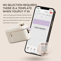 VMIDirect Portable Bluetooth Thermal Label Printer Maker with smartphone integration for easy labeling