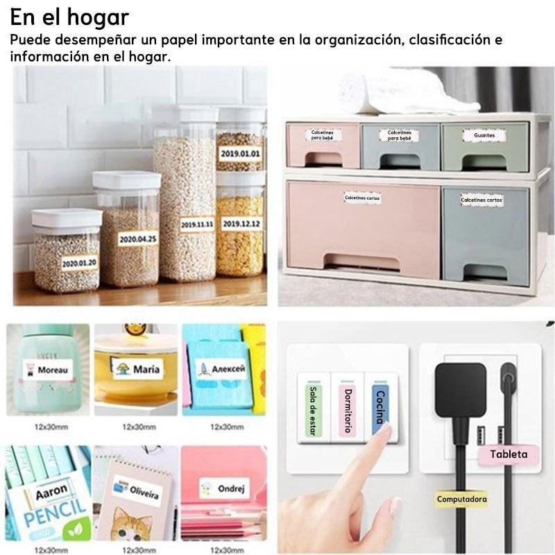 Thermal Label Stickers Patterned for Organizing and Classifying Home Items with Stylish Designs