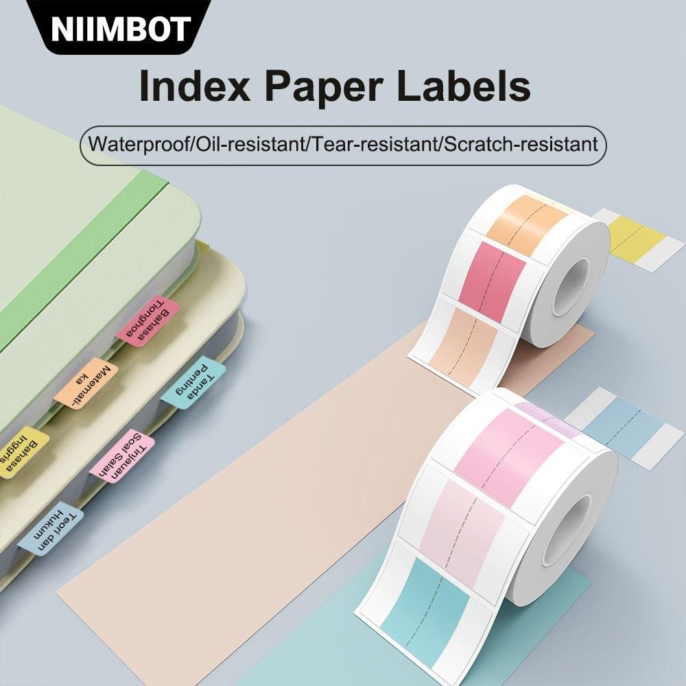 Thermal Label Stickers Patterned in various colors for organizing and labeling documents