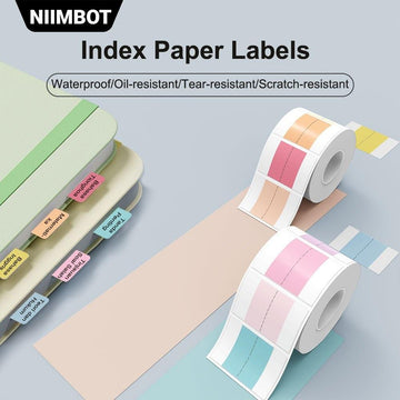Thermal Label Stickers Patterned in various colors for organizing and labeling documents