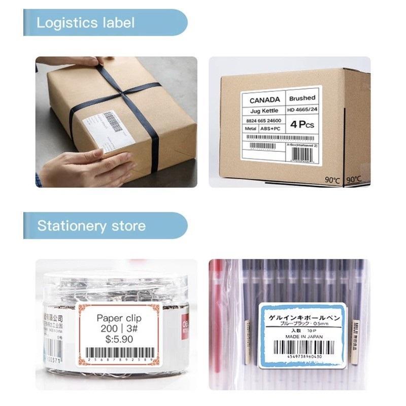 VMIDirect Thermal Label Stickers Patterned for organizing packages and office supplies
