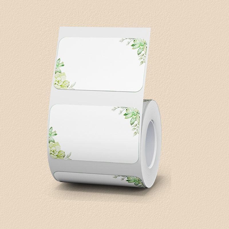 VMIDirect Thermal Label Stickers Patterned with Floral Design for Organizing and Labeling Projects