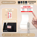 Thermal Label Stickers Patterned for visitor identification with waterproof and oil-resistant features