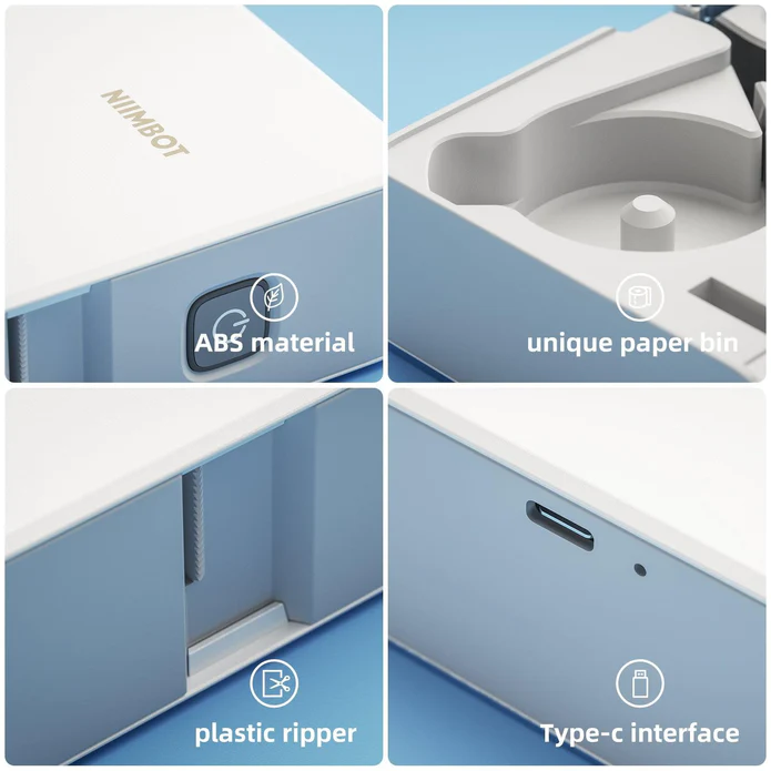 VMIDirect Thermal Transfer Label Printer Maker featuring ABS material and Type-C interface