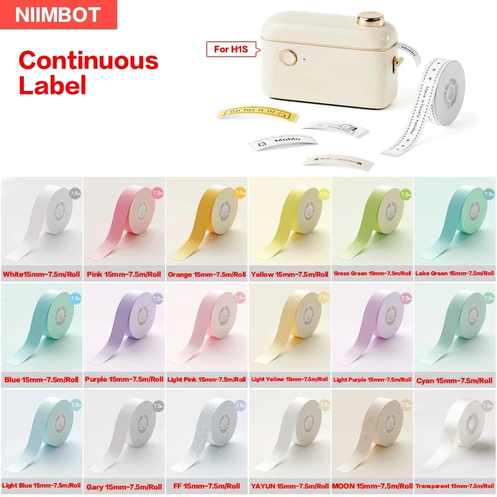 Variety of Waterproof Oil-Proof Thermal Label Stickers in multiple colors for labeling needs