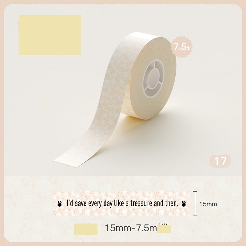 VMIDirect Waterproof Oil-Proof Thermal Label Stickers Roll with Floral Design, 15mm x 7.5m