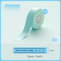 VMIDirect Waterproof Oil-Proof Thermal Label Stickers Roll in Light Blue for Easy Labeling