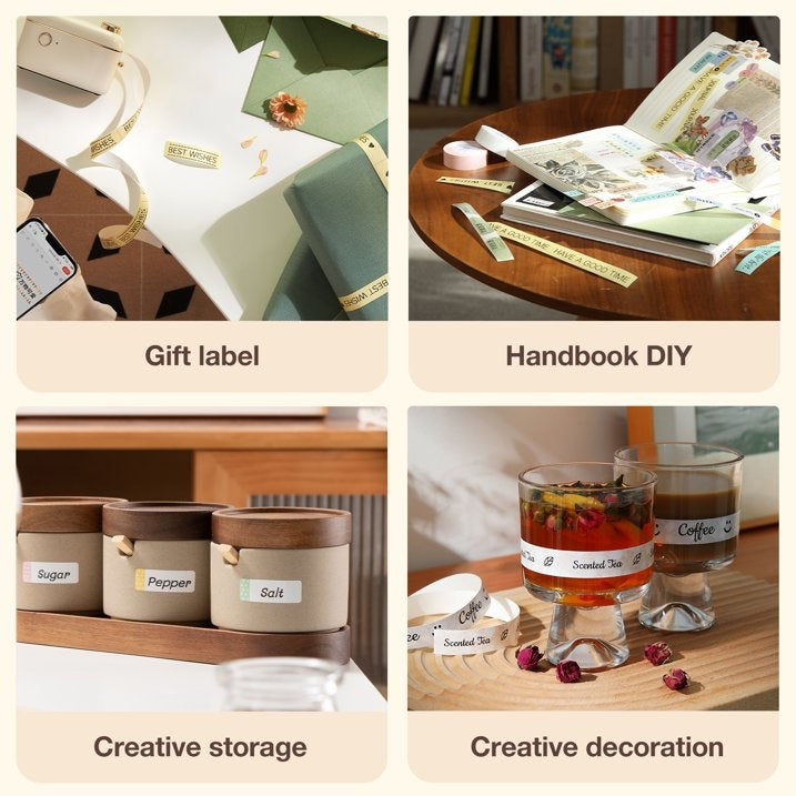 VMIDirect Waterproof Oil-Proof Thermal Label Stickers for creative storage and DIY projects
