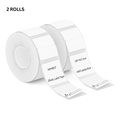 VMIDirect White Thermal Label Stickers in two rolls for efficient labeling and organization