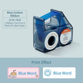 VMIDirect Blue Carbon Ribbon for Thermal Transfer Label with 16 M Roll length for efficient printing