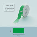 VMIDirect Green Thermal Transfer Label Sticker Roll 14x30mm with 190 pieces for easy labeling